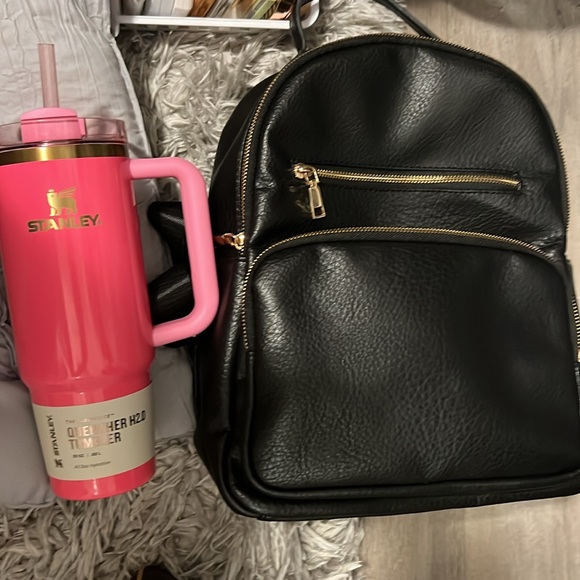 Backpack black with gold accents - Picture 8 of 8